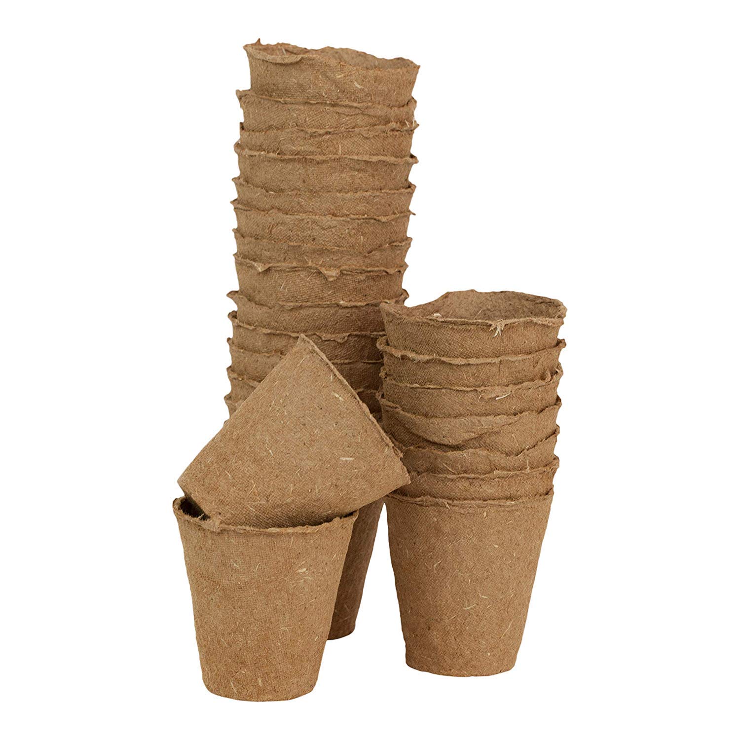 Skycabin 育苗ポット 栽培ポット 植木ポット 紙製 ?形8cm 50片装花盆 植物苗スターター 室内・屋外対応 水耕栽培/野菜栽培用