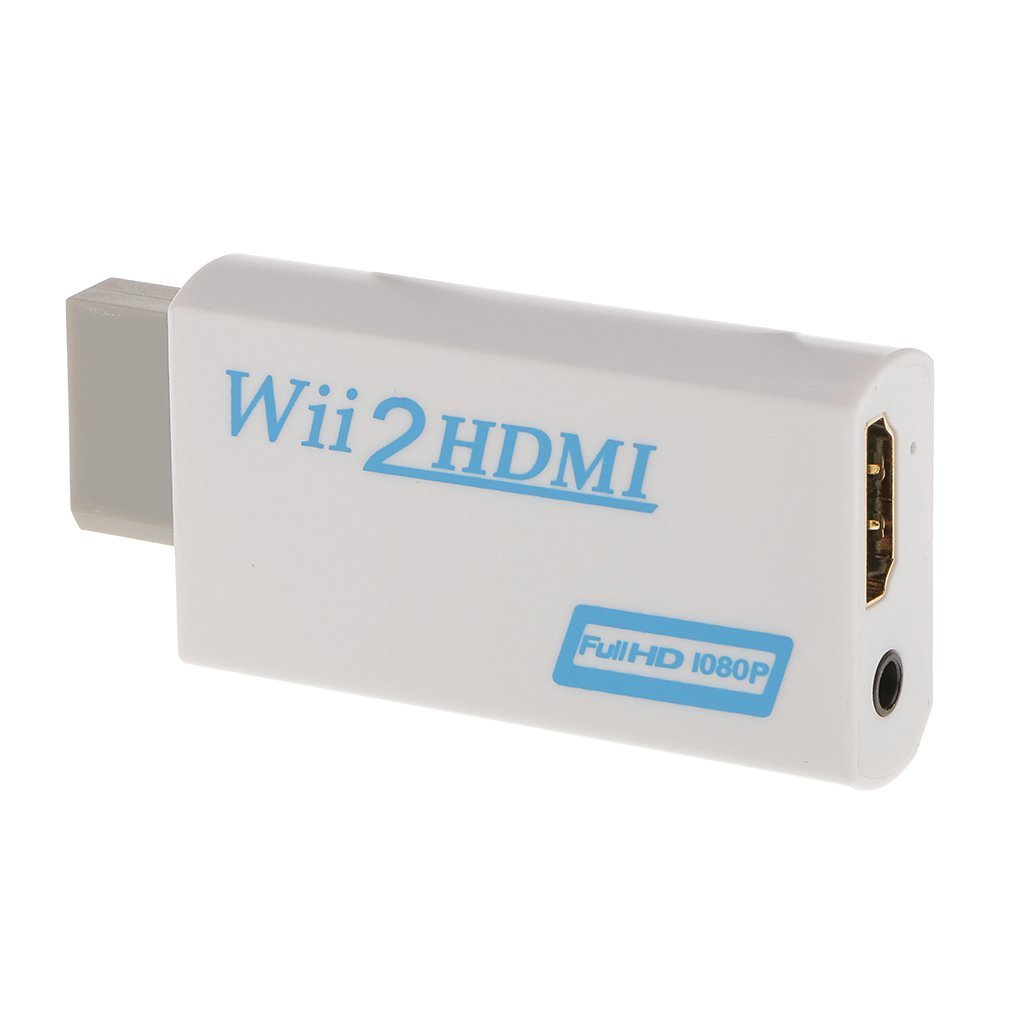 Wii hdmi変換アダプター Wii to HDMI Adapter コンバーター HDMI接続でWiiを1080pに変換出力 3.5mmオーディオ (WIIHDMI本体)