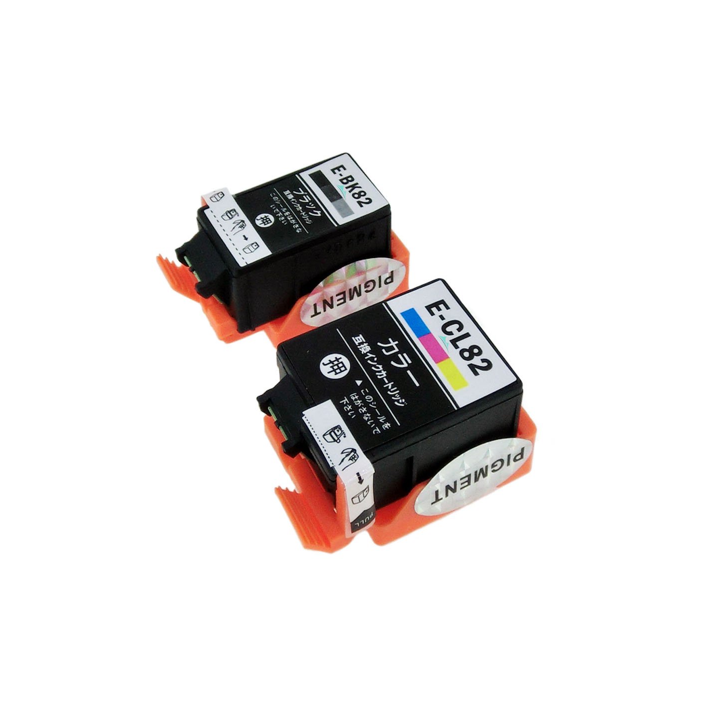 IC82 全色顔料 4色パック【 ICBK82 】+【 ICCL82 カラー3色一体型 C/M/Y】対応プリンター： PX-S05B PX-S05W PX-S06B PX-S06W アタッシュケース 82 エプソン用 Mt.Smile製 互換 インク カートリッジ 【365日保証】サービス