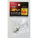 エルパ (ELPA) ミニクリプトン球 電球 照明 E17 100V 54W クリア GKP-L54H(C)