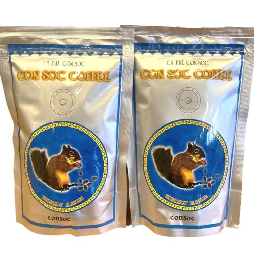 【送料無料】CON SOC ベトナムコーヒー ヘーゼルナッツフレーバー ドリップ粉 (中挽き)