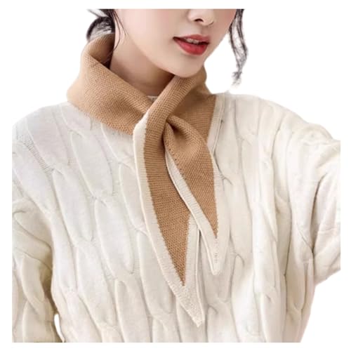 【送料無料】[Weuiean] 三角 ニット ストール レディース クロスマフラー マフラー ティペット 差し込..