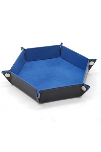 【送料無料】YFFSFDC ダイストレイ 折り畳み式 PUレザー サイコロマット ダイストレイ ダイス用 マット ゲーム テーブルゲーム 収納ボックス 小物入れ 卓上 ゲーム用 ゲームトレイ カードトレイ