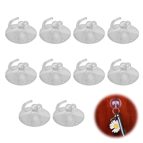 【送料無料】PAVIKE 吸盤 フック プラスチック 10個セット フック付きの小さな吸盤 吸盤フック ミニ 吸..