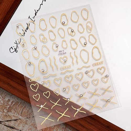 【送料無料】EZ PEACH ネイルシール 極細ライン フレンチシール ネイルステッカー リボン ラインカーブネイルアート 可愛い ネイル用シール 3d 透明 美しいネイルステッカー 自己粘着