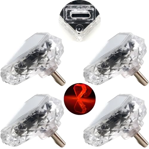 【送料無料】車内灯、雰囲気ライト CTRICALVER タイプC トライアングル (タッチ) レッド (4個) 5V/1A ..