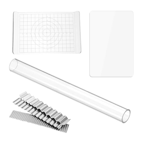 【送料無料】TVETE粘土細工道具【7点セット】粘土プレス板 のし棒 クレイカッター U字型アクリル粘土プレート陶器 彫刻 クラフト 粘土道具 測定 U字型 耐...