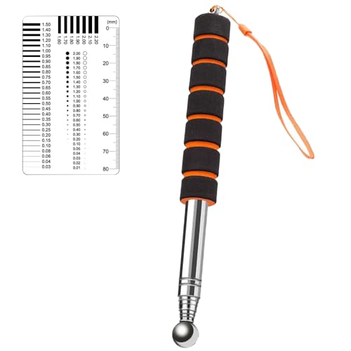 【送料無料】クラックスケール 打診棒 打音診断棒 打診ハンマー 打診 打診ハンマー 伸縮式 壁 点検 検ハンマー 打診ハンマー コンクリート検査 タイル 壁 検査棒 2点セット 全長200cm