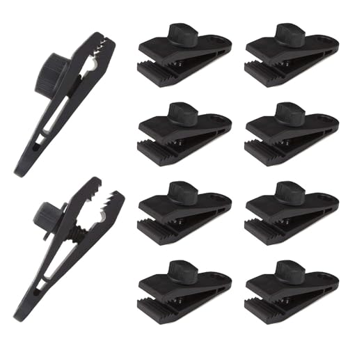 【送料無料】テントクリップ 強力なテントクリップ タープクリップ アウトドアキャンプクリップ 10個セ..