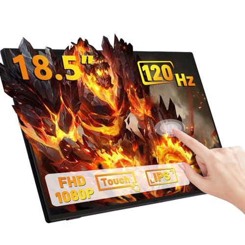 【送料無料】GeeekPi 18.5インチ 1920x1080 静電容量式タッチスクリーン 100-120Hz IPSディスプレイ ポ..