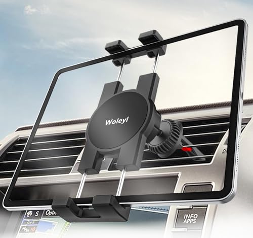 【送料無料】woleyi 車載 タブレットホルダー エアコン吹き出し口 ipad 車載ホルダー【最強の安定クリ..