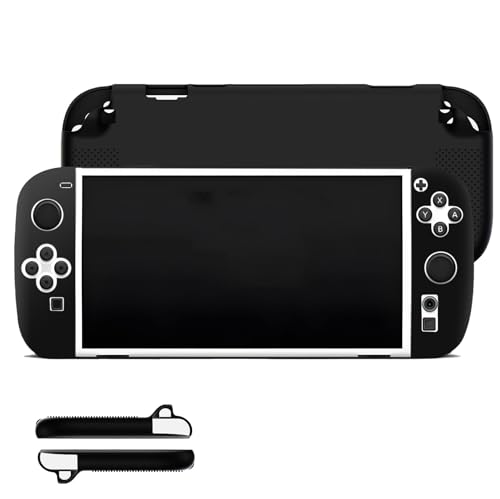 【送料無料】【BARDATS 2025年発売】For Nintendo Switch2 保護ケース 柔らかい シリコン製 装着充電可能 全面保護 軽量 落下防止 防止 キズ防止 指紋防止 防水 耐衝撃 Nintendo Switch2 ゲームコンソール ケース (ブラック)