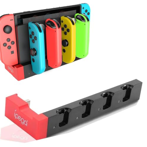 【送料無料】USK STORE スイッチ コントローラー 充電器 充電スタンド ジョイコン 4台 同時 Joy-Con 充電ドック ニンテンドー スイッチ Nintendo Switch 本体一体型 コンパクト おしゃれ チャージ