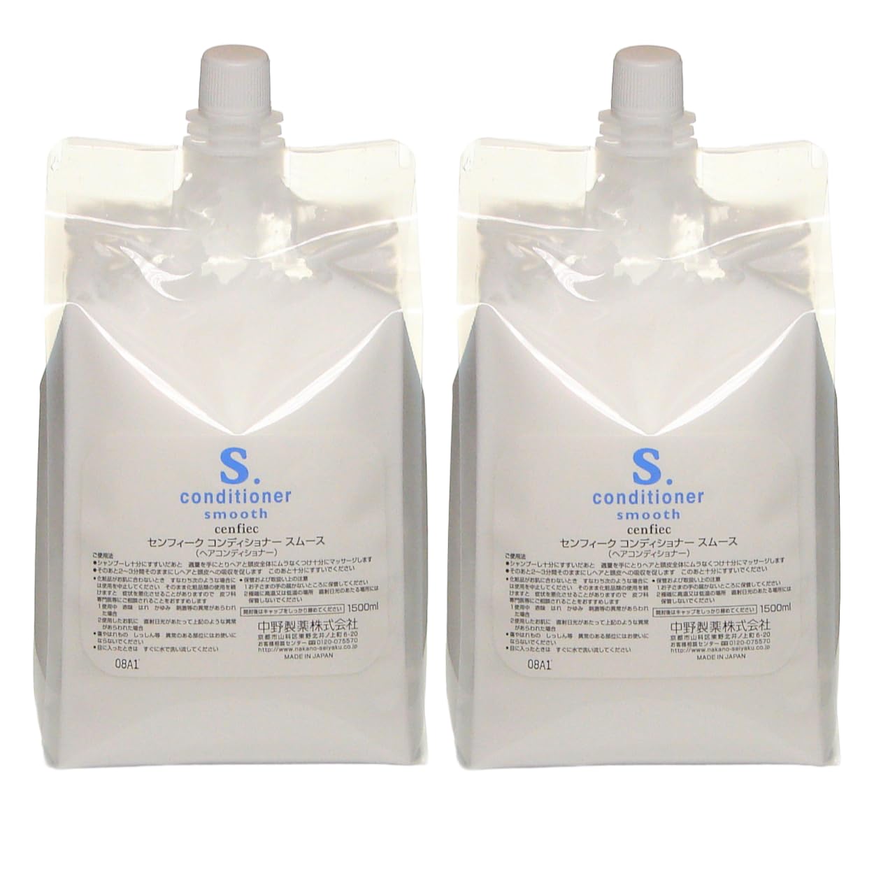 【送料無料】中野製薬 センフィーク コンディショナー スムース 3000ml(1500ml×2) 色：クリア、サイズ..