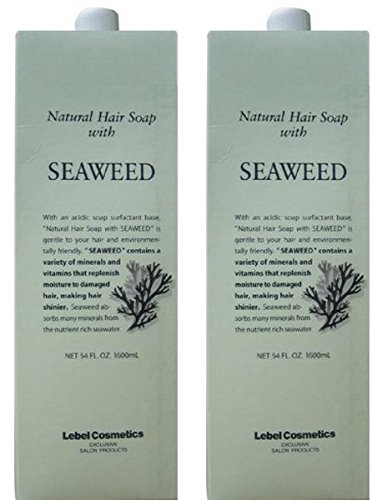 【送料無料】【X2個セット】 ルベル ナチュラル ヘア ソープ ウィズ SW（シーウィード）1600ml 詰替え用 サイズ：1.6リットル (x 2)