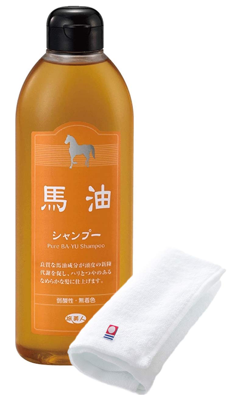【送料無料】アズマ商事【今治タオル付き】馬油シャンプー400mL/旅美人 バーユ ヘアオイル をつけたよ..