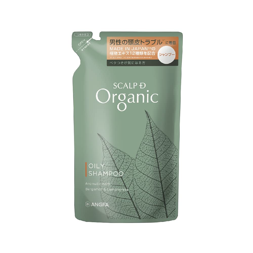 【送料無料】スカルプD オーガニック シャンプー コンディショナー 詰め替え用 メンズ オイリー 脂性肌用 サイズ:300ミリリットル (x 1)