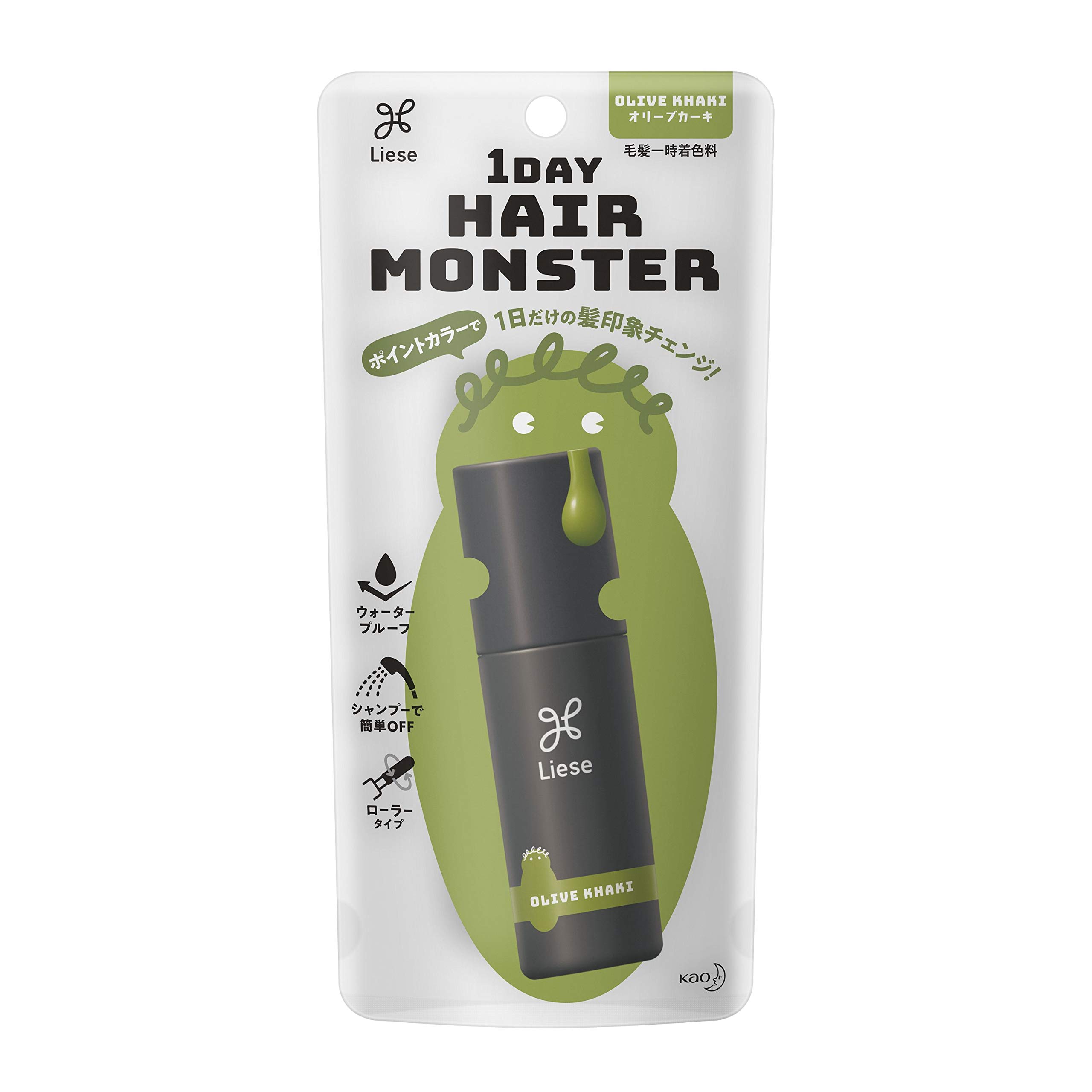 【送料無料】リーゼ 1DAY HAIR MONSTER (ワンデイヘアモンスター) 20ml 色：オリーブカーキ、サイズ：20ミリリットル (x 1)