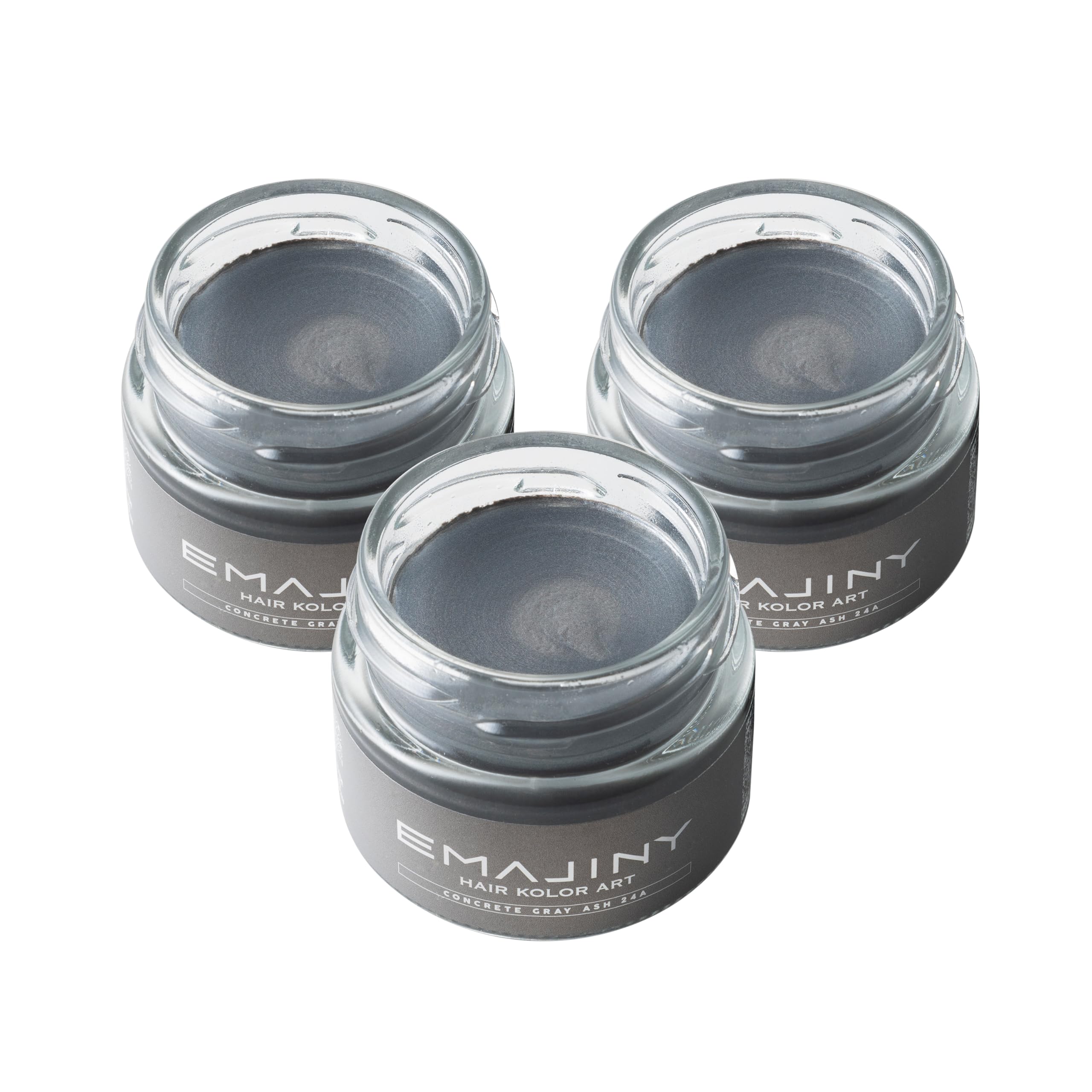 【送料無料】エマジニー コンクリートグレーアッシュ ヘア カラーワックス 濃銀 36g 【日本製】【 ...