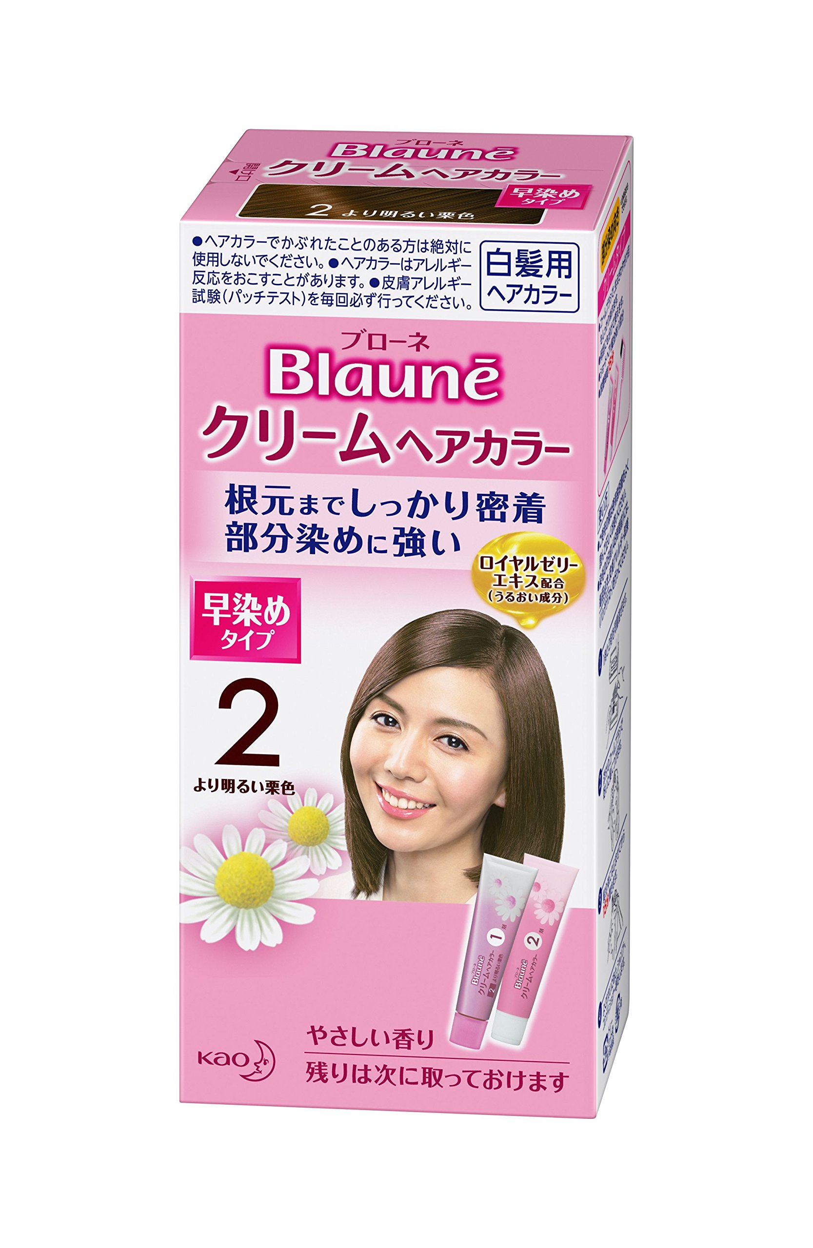 【送料無料】ブローネクリームヘアカラー 2 より明るい栗色 色：2 より明るい栗色、サイズ：40g