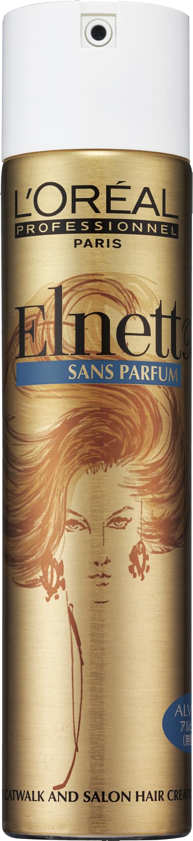 【送料無料】L'Oral Professionnel Paris ロレアル プロフェッショナル エルネット ピュール 無香料 スタイリング スタイリングスプレー ハードスプレー 207g 色：ゴールド、サイズ：207グラム (x 1)