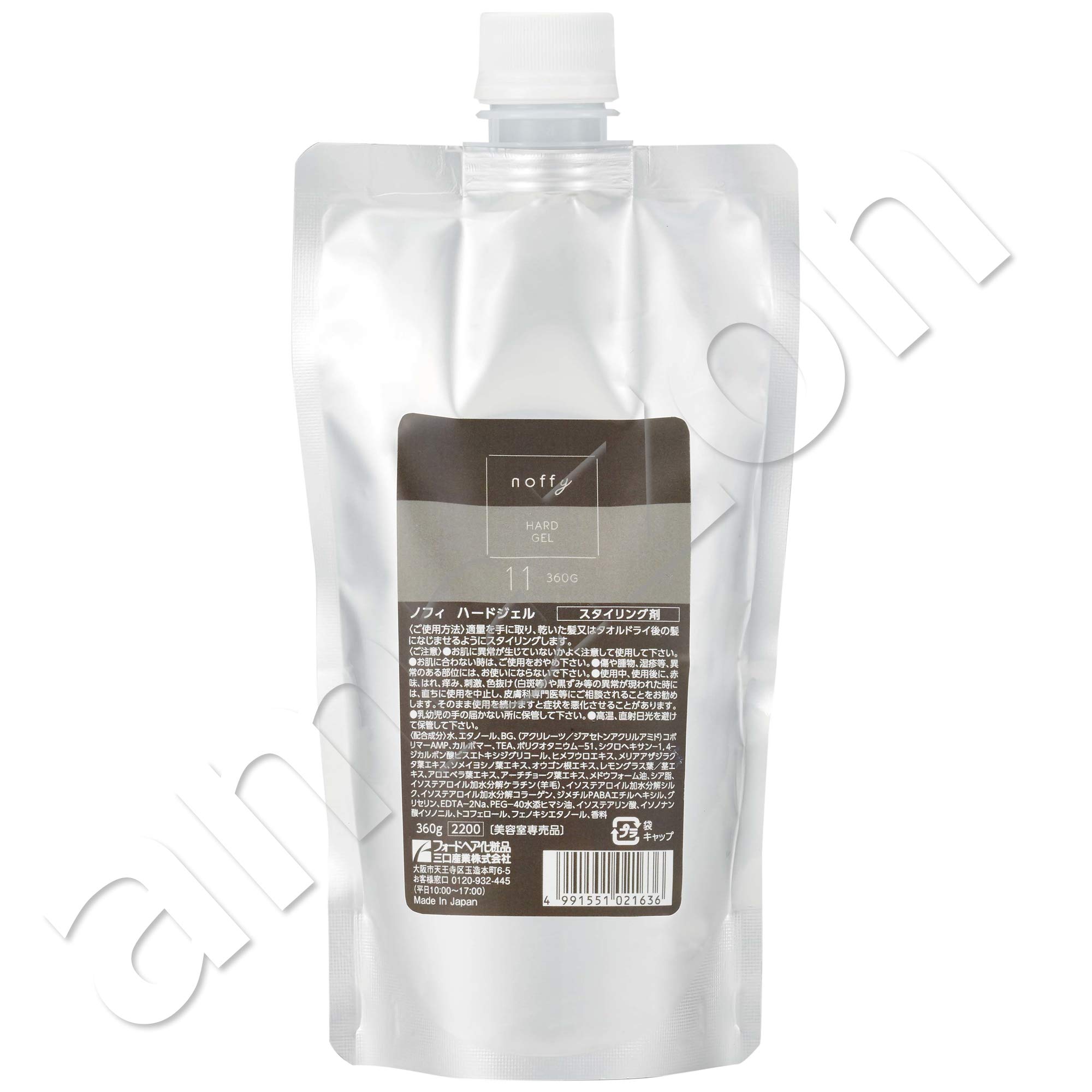 【送料無料】フォード ノフィ ハードジェル 360g【つめかえ用|レフィル|スタイリング剤】 色：無色、サ..