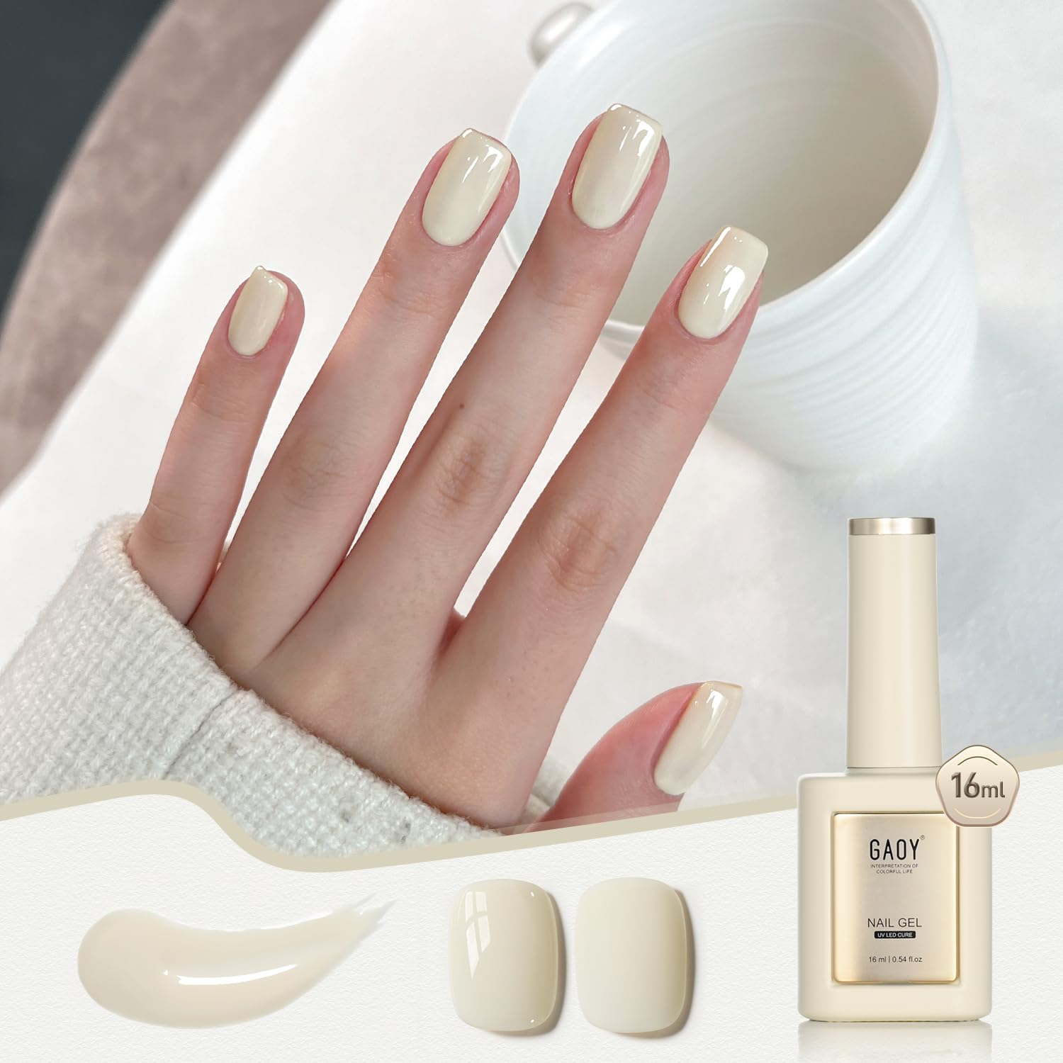 【送料無料】GAOY ジェルネイル カラージェル 単色 UV・LED対応 ポリッシュタイプ セルフネイル 初心者..