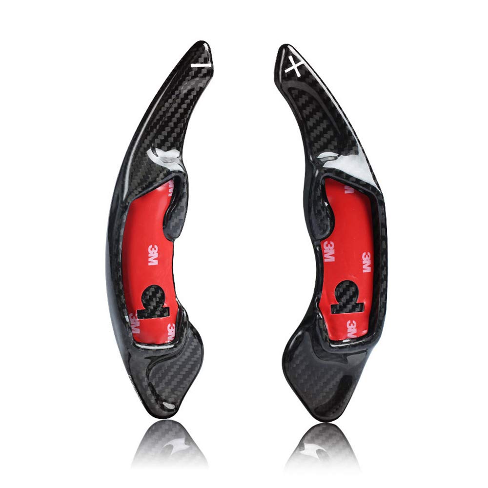 【送料無料】スバル パドルシフトカバー シフト パドル エクステンション リアルカーボン製 パドルシフトカバー パドルシフトエクステンション レガシィ WRX レヴォーグ インプレッサ フォレスター XV BRZ 86 ZN6 BRZ ZC6 (黒)