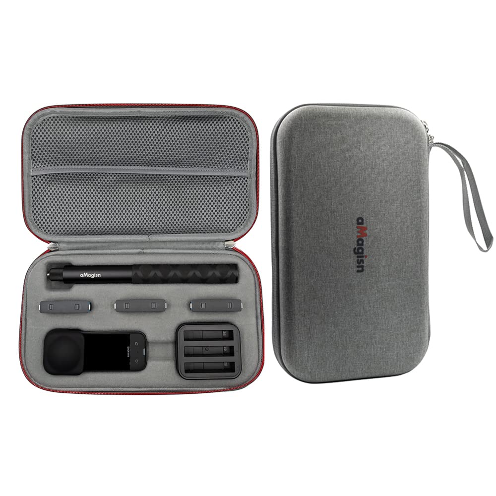 【送料無料】TMOM Insta360 X3 用収納ケース 大容量ポータブル収納バッグ 旅行用保護キャリー収納ケー..