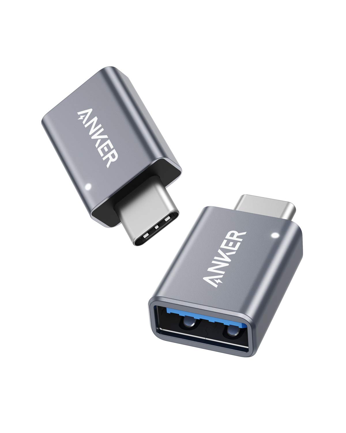 【送料無料】Anker USB-C & USB 3.0 変換アダプタ 2個セット Type C USB-A 最大5Gbps MacBook Pro/MacBook Air/iPad Pro その他 USB-C 端末用