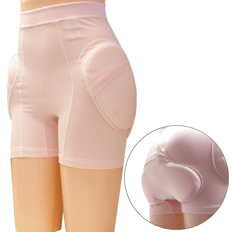 転倒 保護 クッション パンツ ピンク （転落 骨折 対策 ヒップ プロテクター 目立たない ショーツ しめつけ ゆったり やわらか 洗える シニア 婦人 レディース ミセス 怪我 予防 カバー 介護 パッド 大腿骨 ウォーキング 運動 心配 安心 衝撃 緩和 ガード ピーチ 女性）のサムネイル