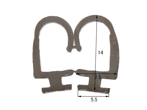 三和シャッター 浴室折戸 VD2用 召し合せ ゴムパッキン 2メートル【メーカー取り寄せ品】格安通販　バレンタイン　人気　ランキング