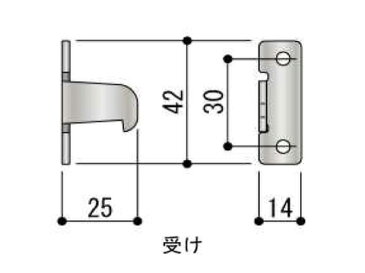 【メール便選択可】 内障子締り金具 ブラインド入り縦軸回転窓用 不二サッシ ビル用 HG9920ZL/R 【メーカー取り寄せ品】