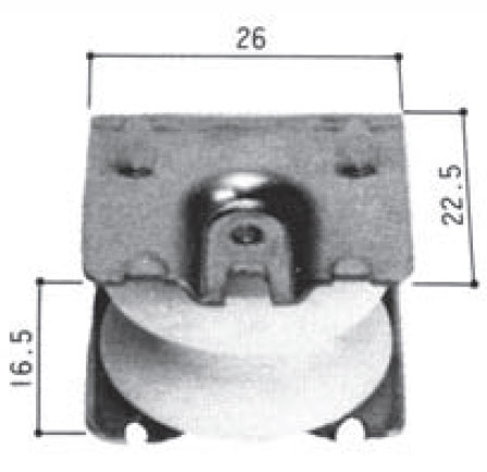 戸車 三協アルミ 住宅用 3K1125 【メール便選択可】 【メーカー取り寄せ品】(4)