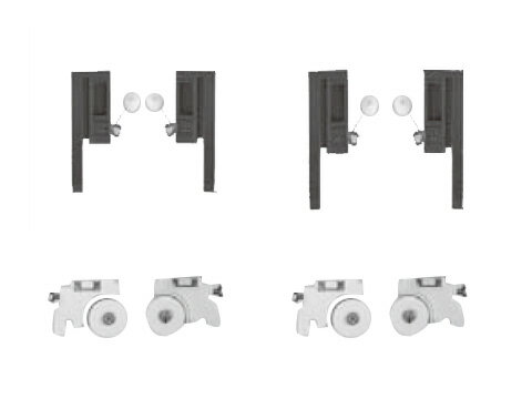 網戸戸車 トステム（トーヨーサッシ） ABY□532 ホワイト/ブラック【メーカー取り寄せ品】