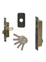 YKK ap YB HHJ-0881 ( HHJ0881 )内外締り錠 玄関 引戸 れん樹 戸先内外締り錠 召合せ外締り錠セット WEST製 DHS - ジヨウ...