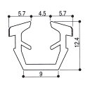 グレチャン ビル用 YKK AP（サッシ開口溝13ミリ 6〜6.8ミリガラス用) 100m巻【メーカー取り寄せ品】