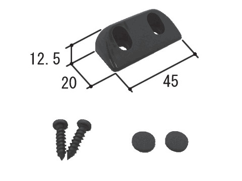 【メール便選択可】インテリア建材 三協立山アルミ ストッパー KD0599【メーカー取り寄せ品】