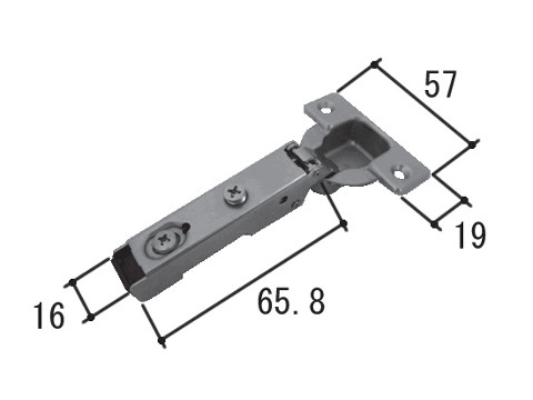 インテリア建材 三協立山アルミ ヒンジ スライドヒンジ KE0824【メーカー取り寄せ品】