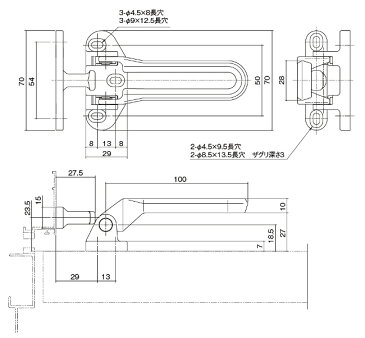 ドア 玄関ドア エントランス ナカニシ ドアガード（外開き用） DGS-10S【メーカー取り寄せ品】