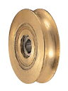 ベアリング入 真鍮戸車 車のみ ヨコヅナ 2118 丸型 75mm 【メール便選択可】 【メーカー取り寄せ品】
