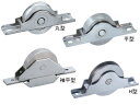 ベアリング入り ステンレス戸車 ヨコヅナ SBS-0751/2/3/6 丸型/平型/袖平型/H型 75mm ステンレス枠【メーカー取り寄せ品】