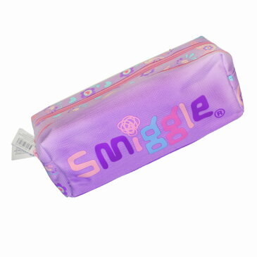 筆箱 ソフト ペンケース smiggle スミグル 色ライラック Deja Vu Twin Zip Pencil Case / Lilac おしゃれ 小学生 女の子 プレゼントに (送料無料 メール便）