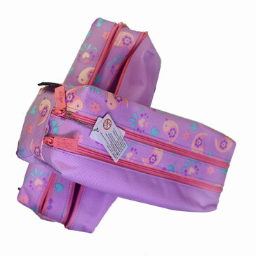 筆箱 ソフト ペンケース smiggle スミグル 色ライラック Deja Vu Twin Zip Pencil Case / Lilac おしゃれ 小学生 女の子 プレゼントに (送料無料 メール便）