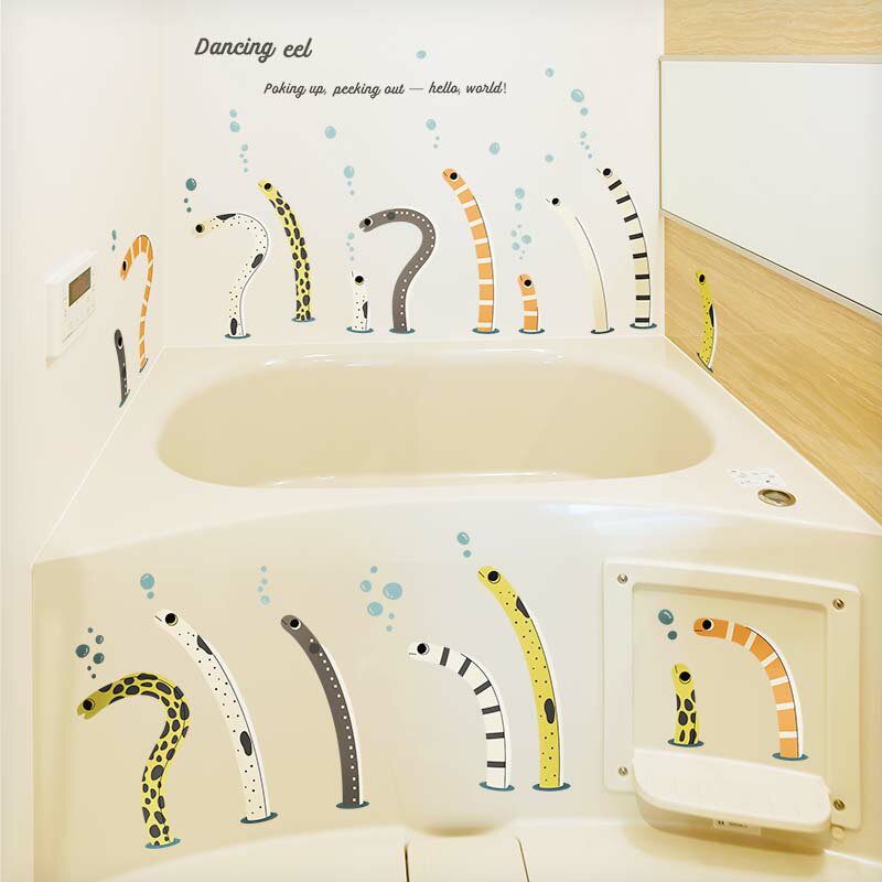 ウォールステッカー 日本製 はがせる 海 海の生き物 【チンアナゴ】 壁 シール ステッカー 壁紙 大きい..