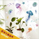 訳あり美品 アウトレット ウォールステッカー くらげ 海の生き物 クラゲ 海月 はがせる 壁 シール ステッカー 壁紙 飾りつけ おしゃれ 北欧 植物 木 葉 草 花 観葉植物 水中 海の中 海中 マリン 夏 海 トロピカル 水族館 くらげジェニック