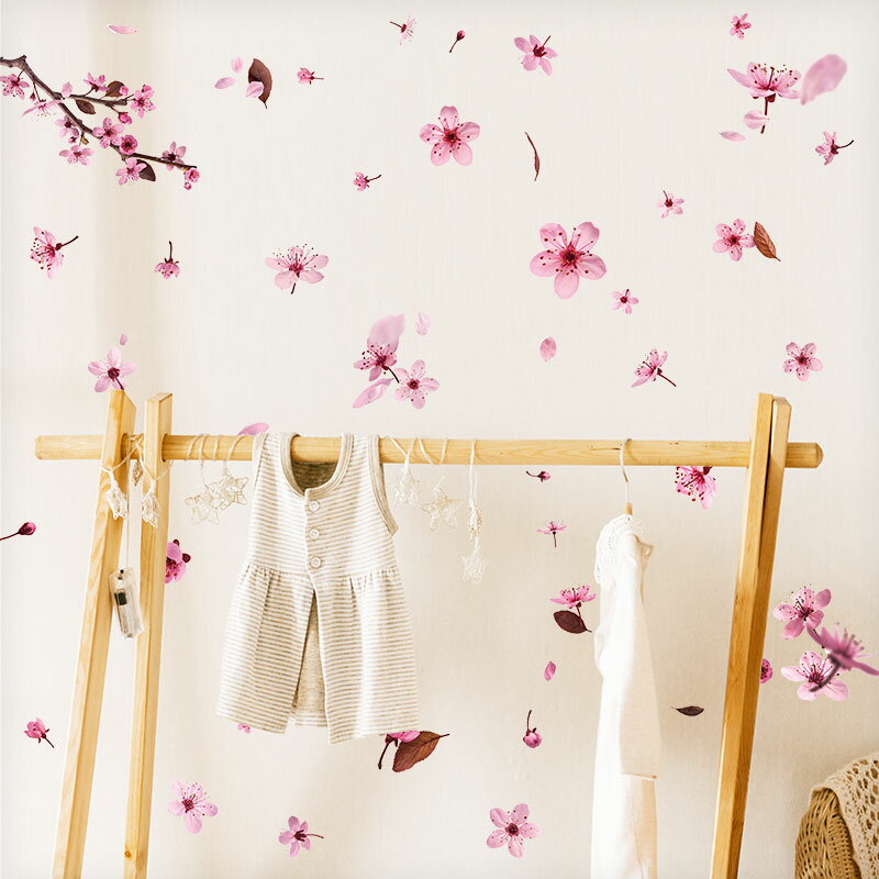 ウォールステッカー はがせる 梅 桜 【トスブロッサム】 壁 シール ステッカー 壁紙 大きい 飾り 飾りつけ おしゃれ 誕生日 動物 身長計 鳥 猫 北欧 植物 木 観葉植物 花 子供部屋 子供 トイレ サイン 文字 英字 花 フラワー リアル 大人っぽい 受注印刷