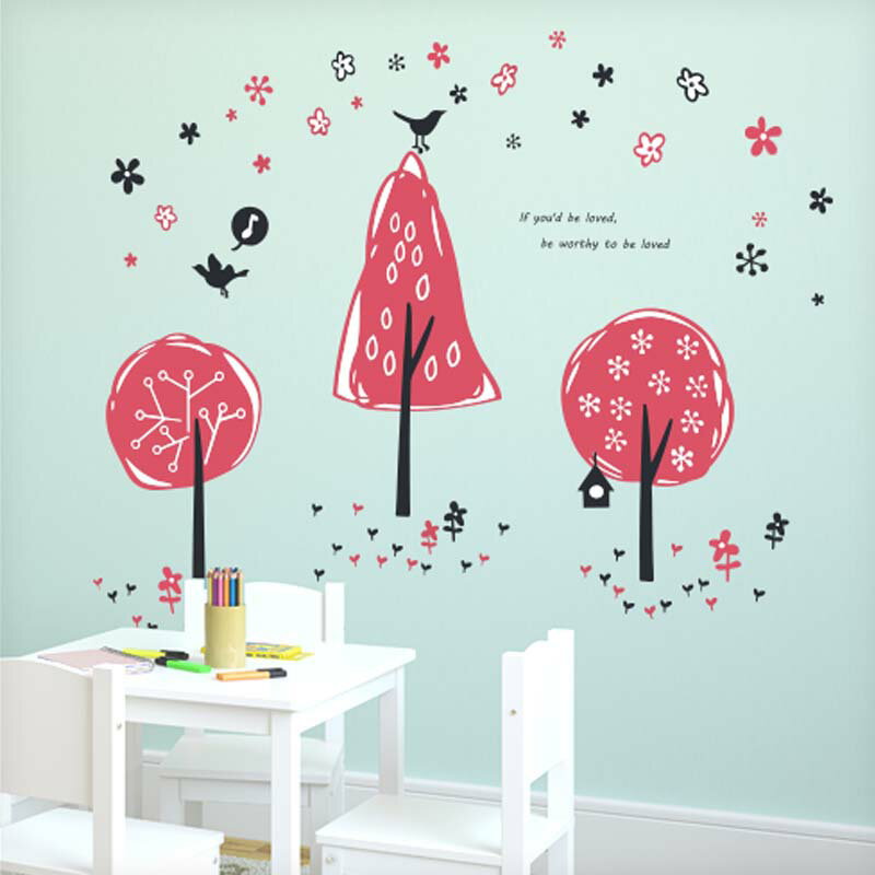 ウォールステッカー はがせる さくら 桜 【サクラナミキ】 壁 シール ステッカー 壁紙 大きい 飾り 飾りつけ おしゃれ 誕生日 動物 身長計 鳥 猫 北欧 植物 木 観葉植物 花 子供部屋 子供 トイレ サイン 文字 英字 花 フラワー サクラ 卒業 卒園 入園 入学 受注印刷