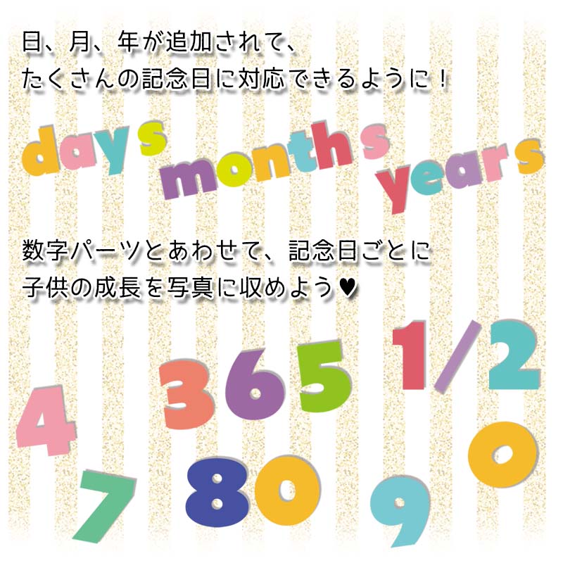 50%OFFクーポン配布中★4日22時まで ウォールステッカー 【数字パーツ付き】 誕生日 ハーフバースデー【カラフルパーティー3枚組】 シール式 はがせる 壁紙 賃貸OK パーティー 飾り バースデー 飾りつけ ガーランド フォトブース 100日 記念写真