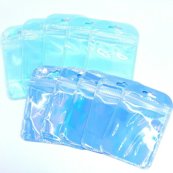 アクセサリー収納袋10枚入　ブルー・グリーン　【メール便対応】（1通8個までOK！）　y8n12k16